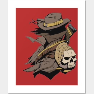 Cowboy and skull Posters and Art